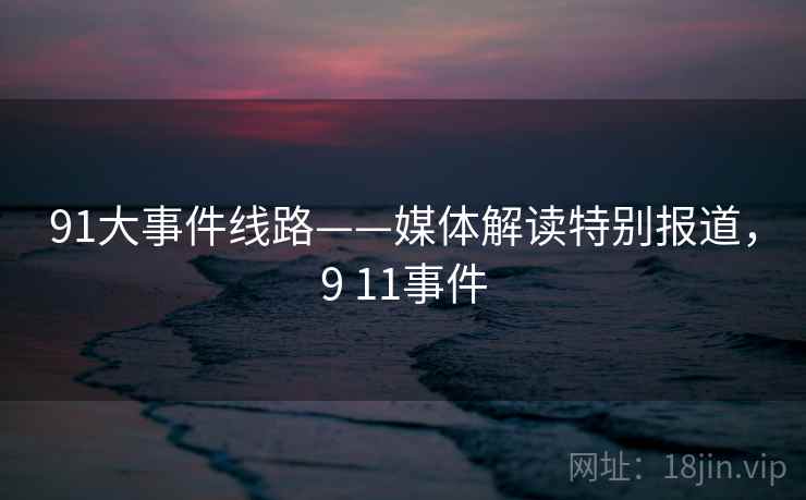 91大事件线路——媒体解读特别报道，9 11事件
