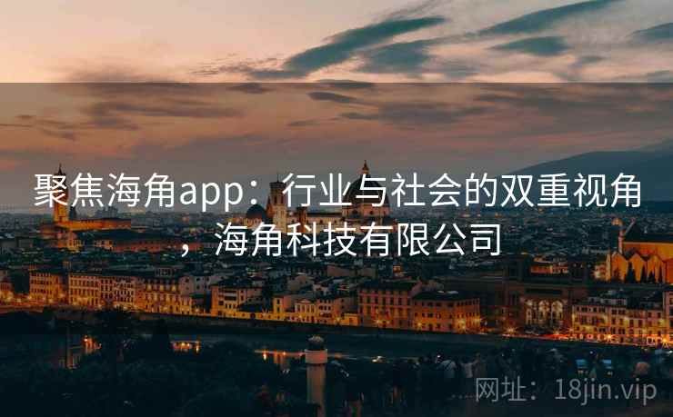聚焦海角app：行业与社会的双重视角，海角科技有限公司