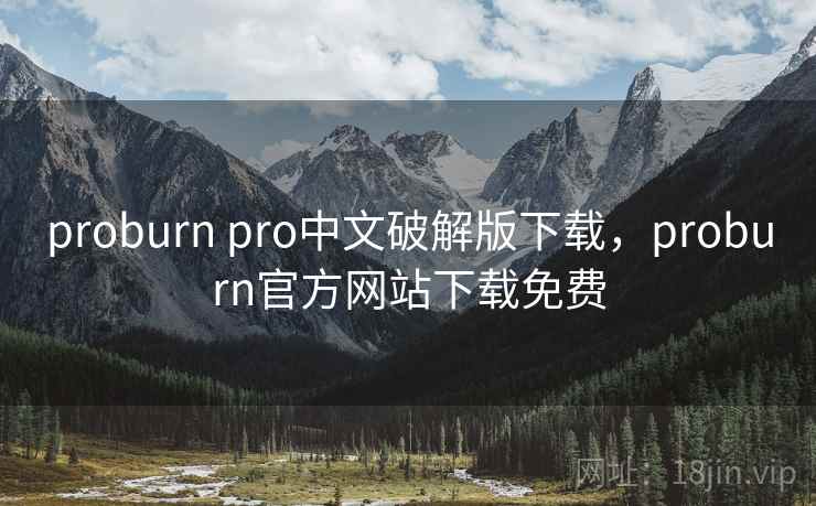 proburn pro中文破解版下载，proburn官方网站下载免费
